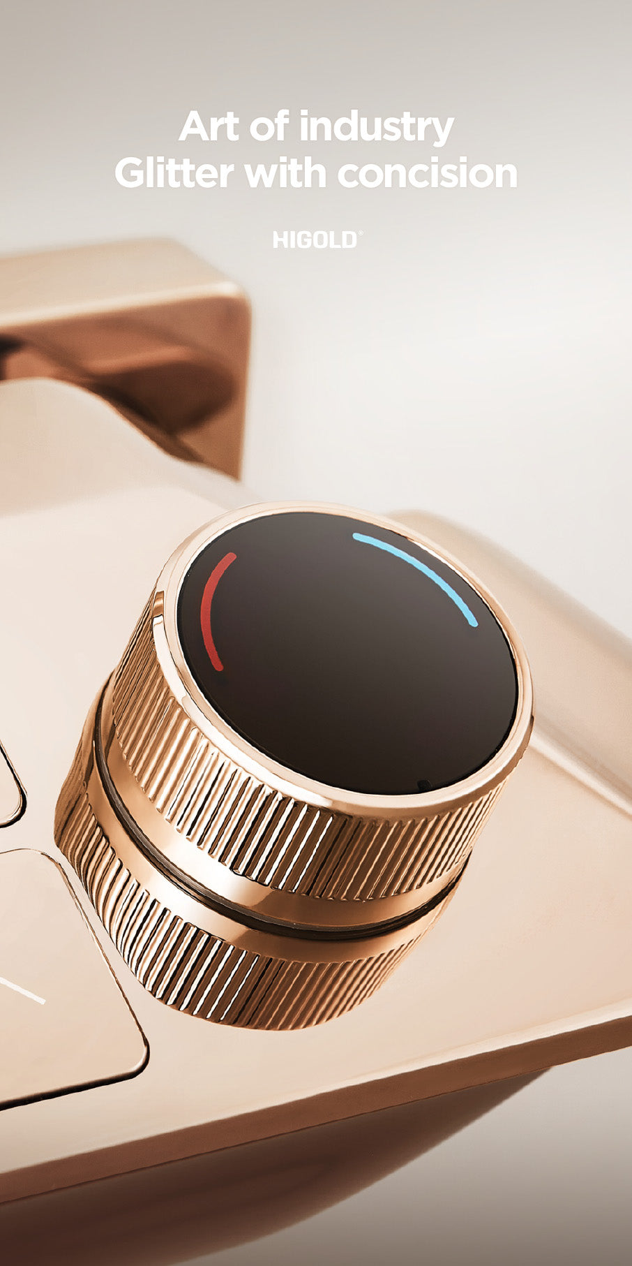 Higold - Regendouche set met thermostaat - opbouw - Pininfarina Design