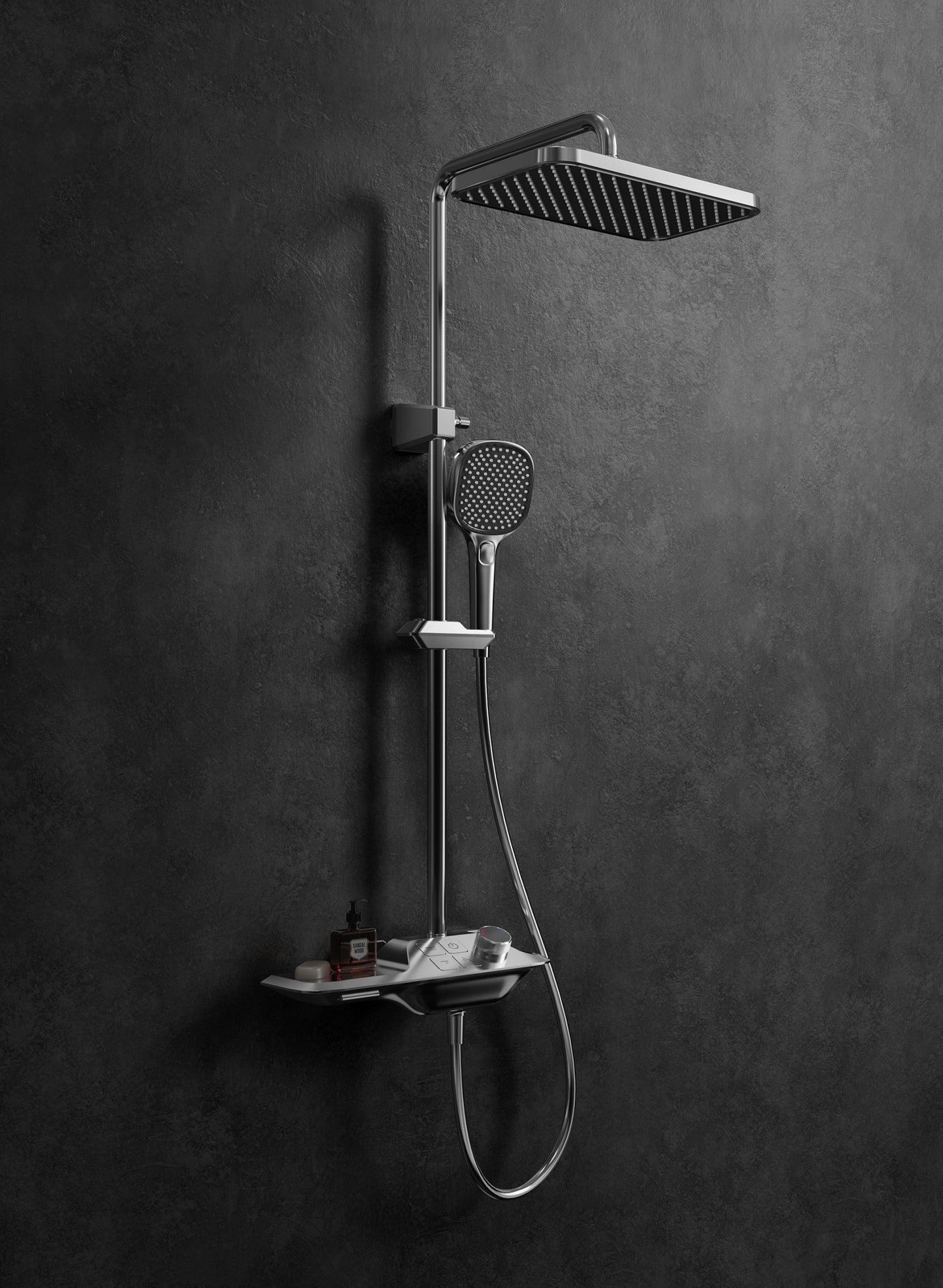 Higold - Regendouche set met thermostaat - opbouw - Pininfarina Design