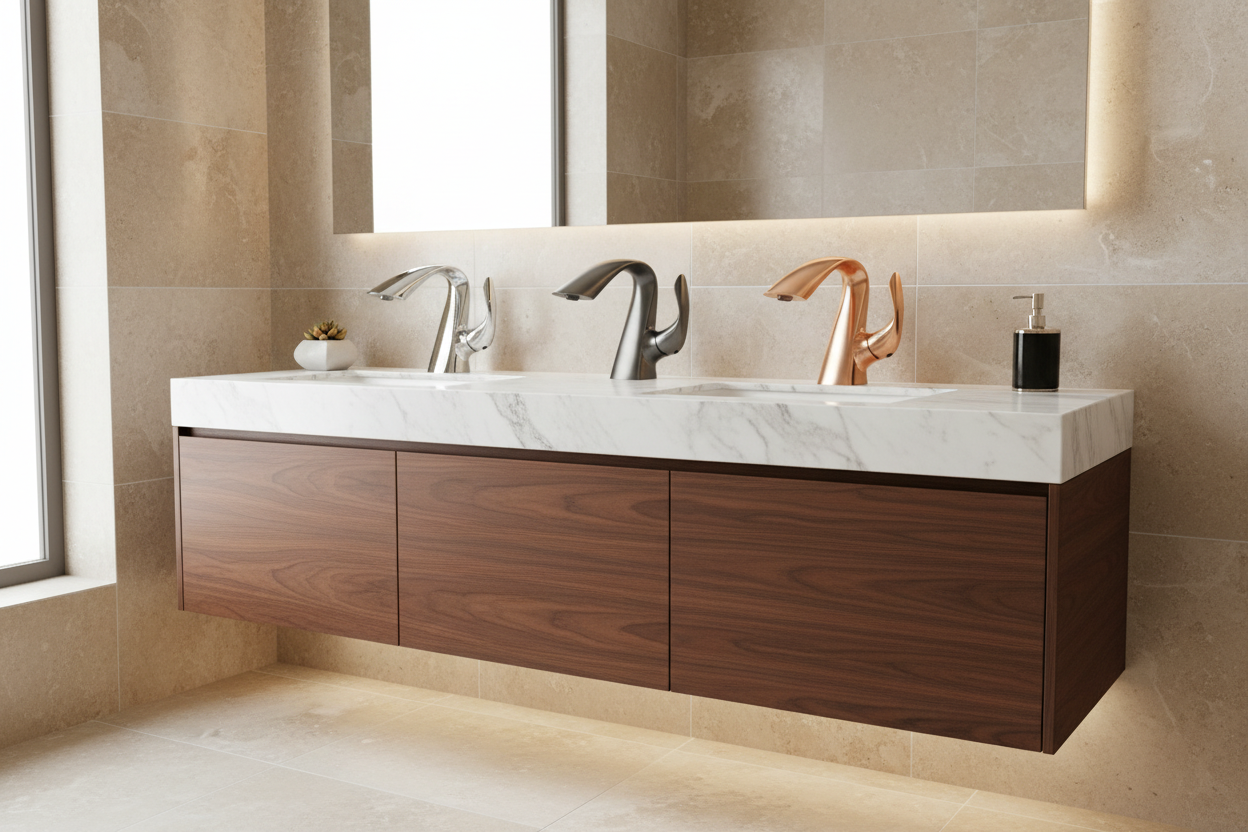 BW1 Design Wastafelmengkraan showroom presentatie